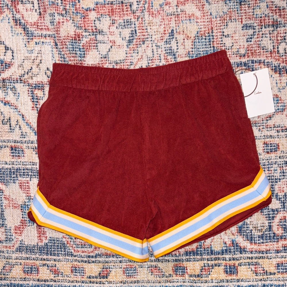 Cadets Casita Terry Shorts in Red SZ 10/12 (25-28” Waist) NWT